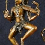 Dancing Shiva and Parvati Set | 22" & 17" Heights | 14 kg | Bronze Brown Finish | Divine Couple Dance | Sacred Hindu Art | Jaipurio